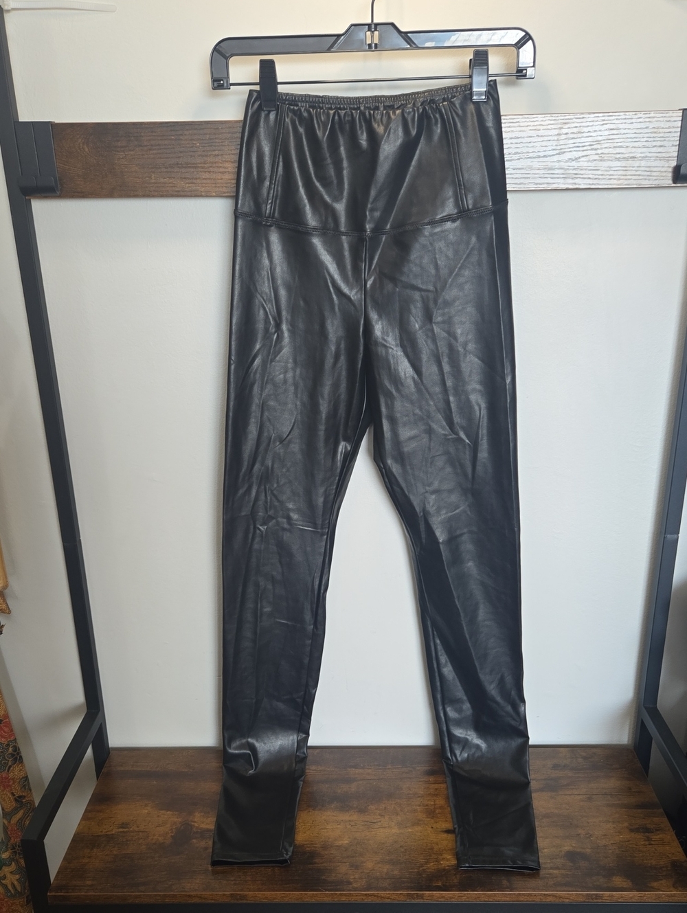 Wilfred Black Faux Leather Leggings